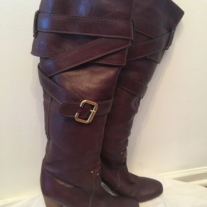 Chloe Brown Leather Boots